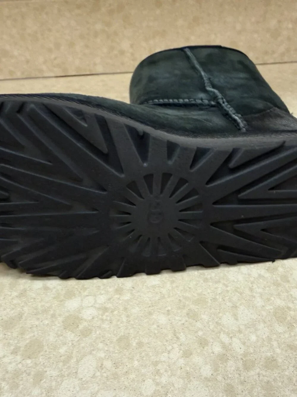 UGG Clasic Short Black Boots Size 6